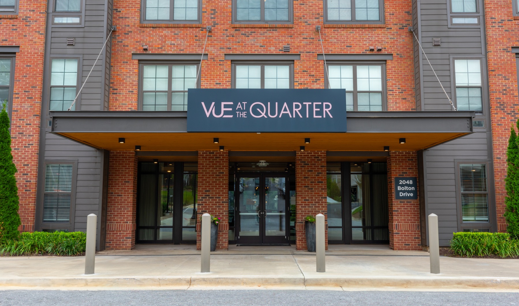 Brick Building front of leasing office